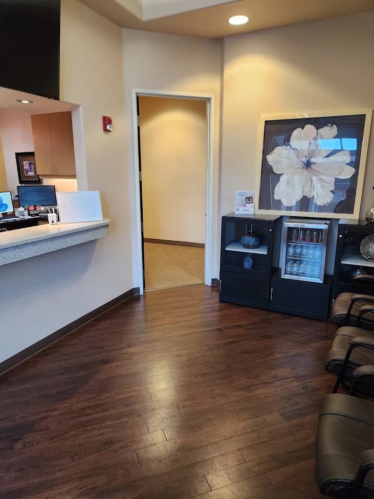 The entrance and reception area at Mountain View Smiles